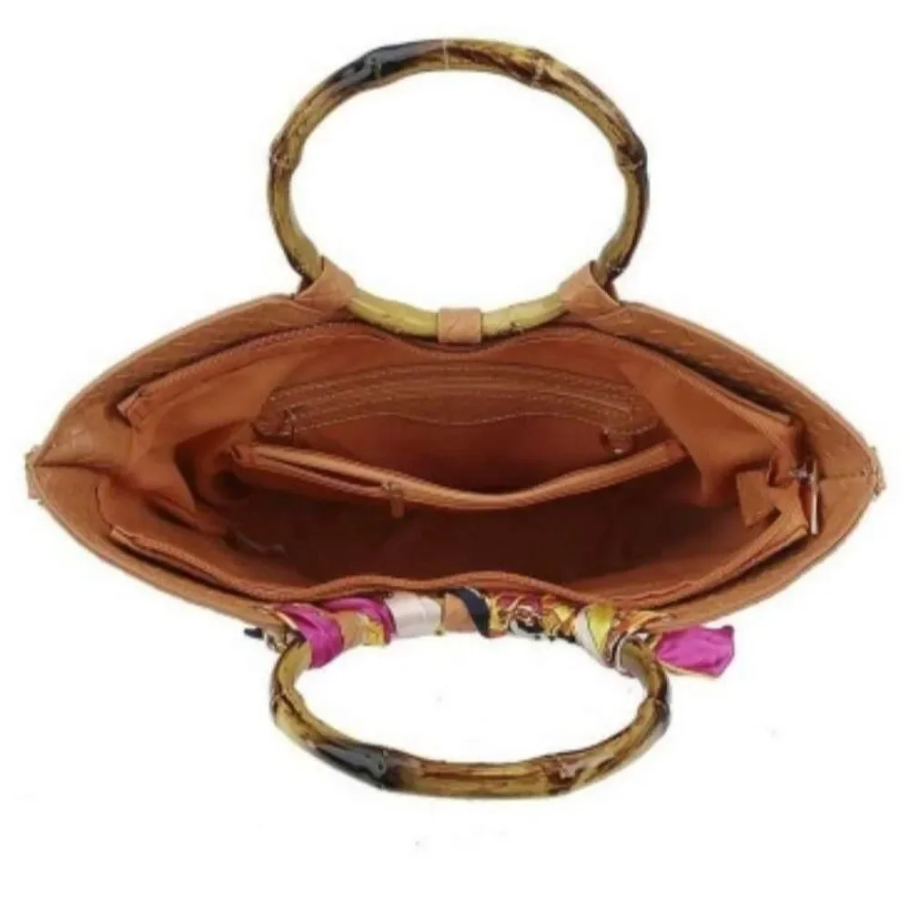 Silk Scarf Plain Satchel Purses and Handbags for Women Shoulder Tote Bags Wallet